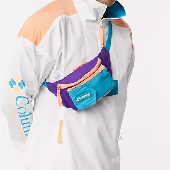KITH x Columbia Popo Sling Bag Belt Bag Teal Fanny Pack  NWT Sold-Out - Picture 9 of 11